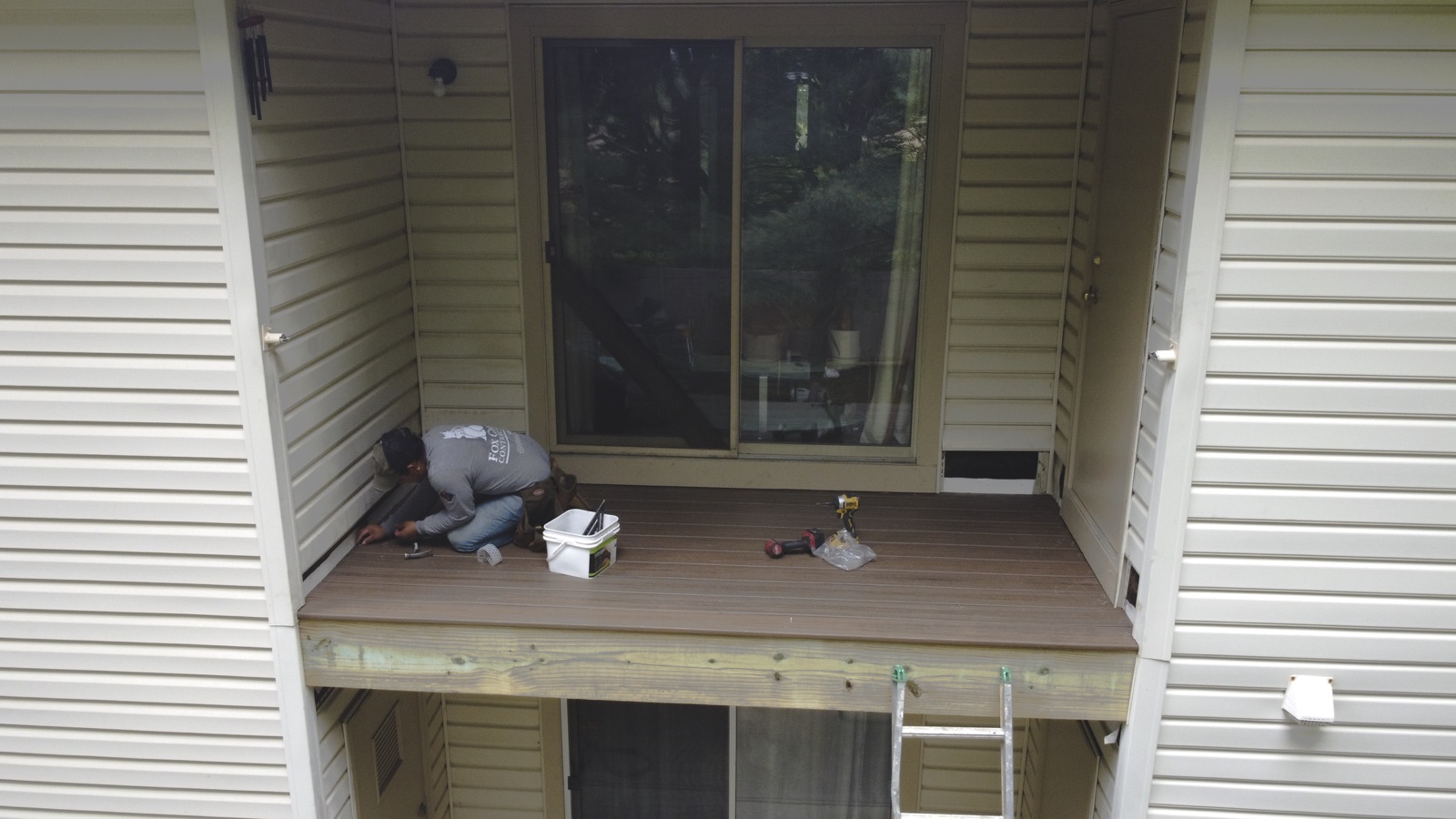 Condominium exterior with decks
