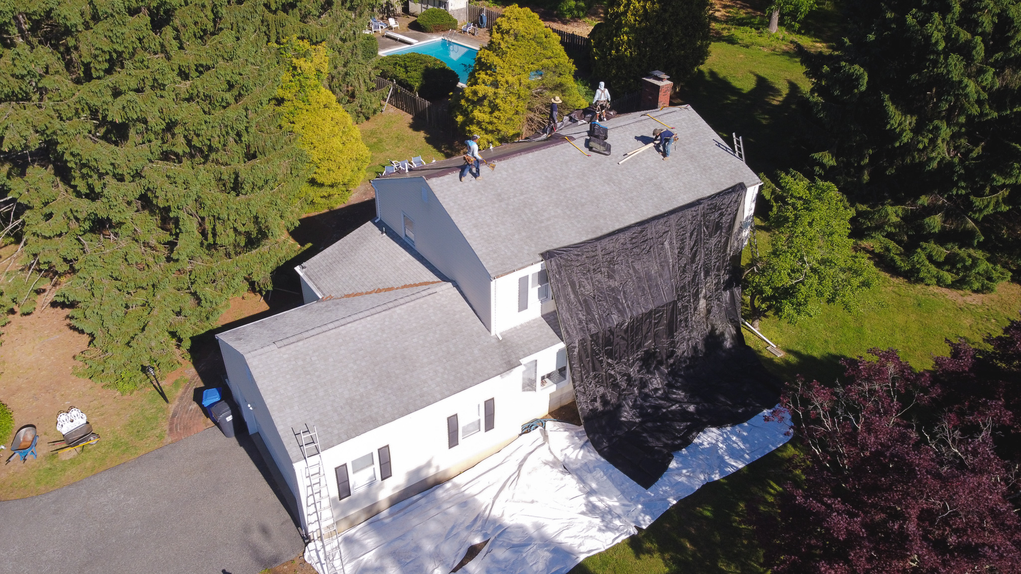 Residential roof replacement project