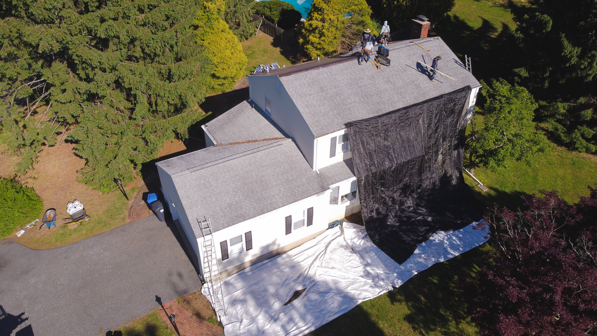 Finished residential roof project