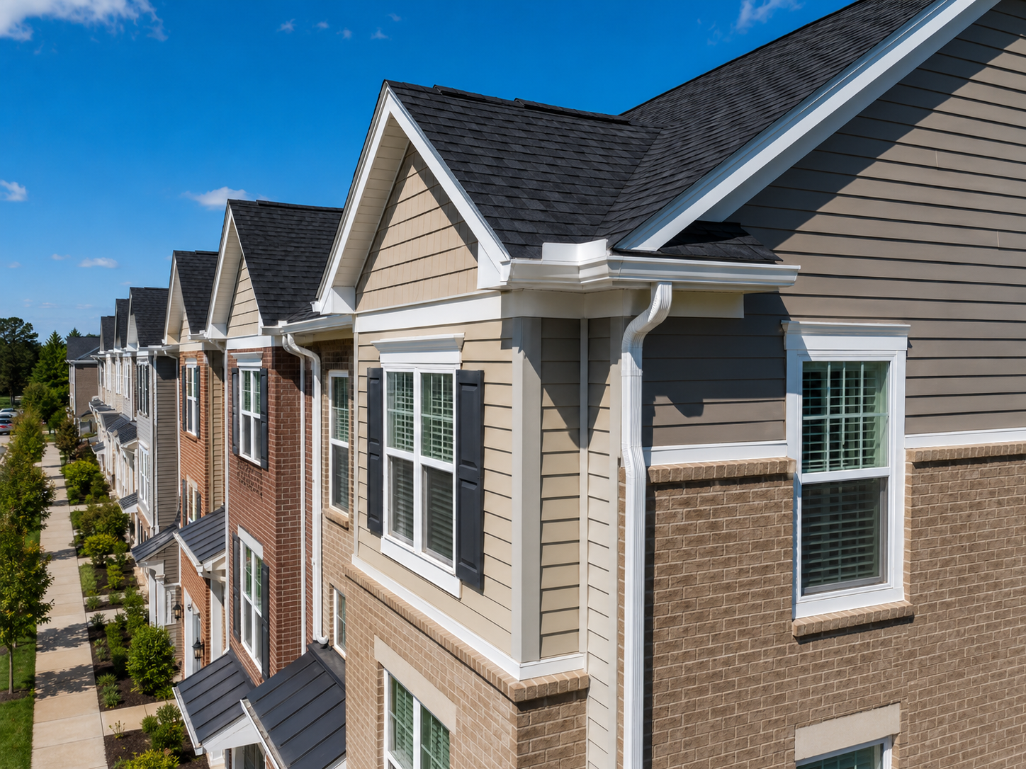 Gutter protection for HOA exterior